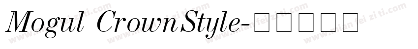 Mogul CrownStyle字体转换